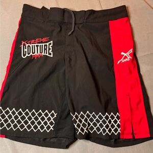 Black and Red Men's Athletic Shorts